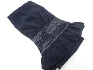 絞り　荒波模様　男物兵児帯